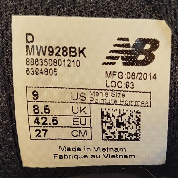 New Balance MW928 Men's - Picture 3 of 3